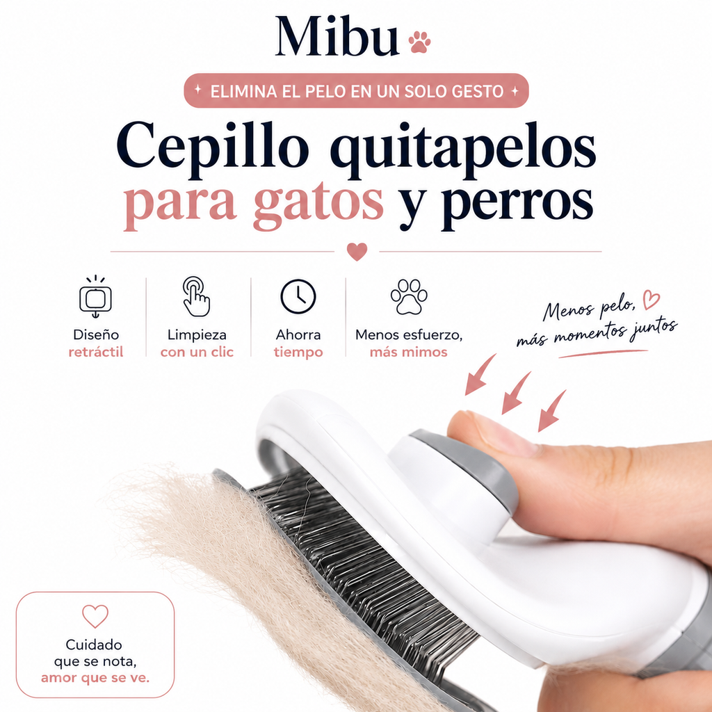 Cepillo Mágico FurEase™ - Quita Pelos de Mascotas Autolimpiable