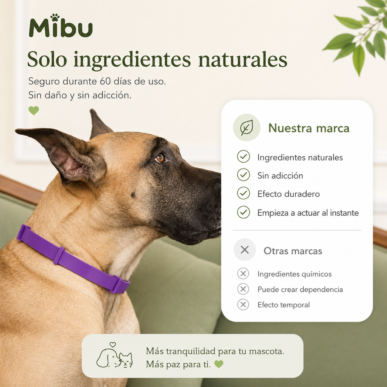 Collar Calmante CalmPet™ - Collar Relajante Anti-Estrés para Perros y Gatos