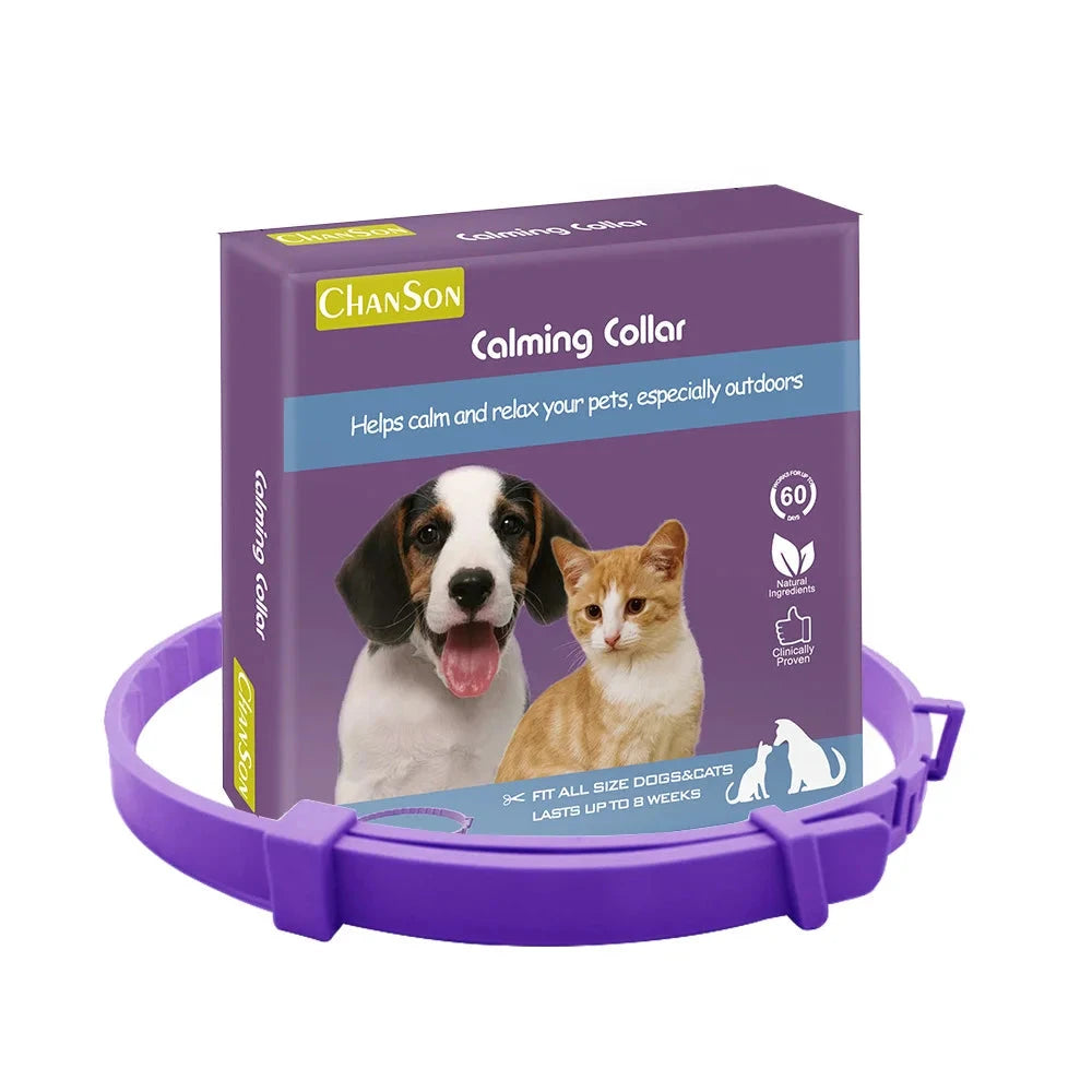 Collar Calmante CalmPet™ - Collar Relajante Anti-Estrés para Perros y Gatos